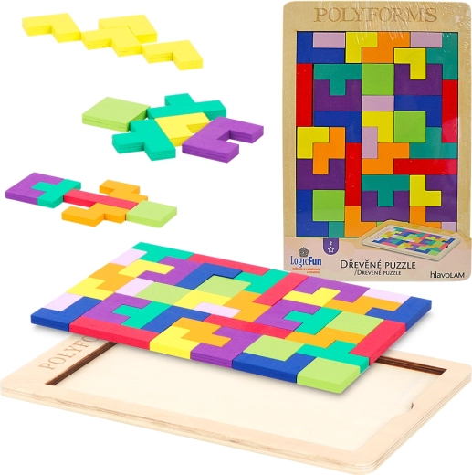 Drveni mozgalica – kreativna geometrijska slagalica za djecu