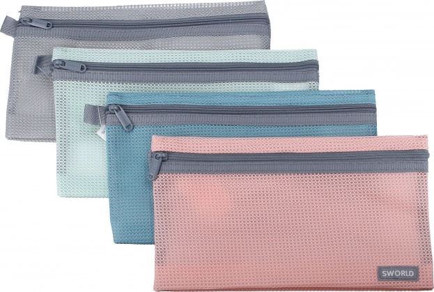 Mapa s patentnim zatvaračem raznobojna 23x13 cm