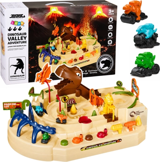 Interaktivna ručna dino staza Dinosaur Track Adventure s 3 vozila i 8 izazova