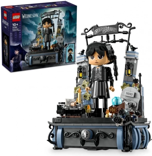 LEGO Wednesday Addams – kolekcionarska figurica s vratima Akademije Nevermore