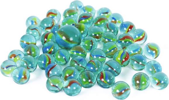 Staklene kuglice s duginim uzorcima