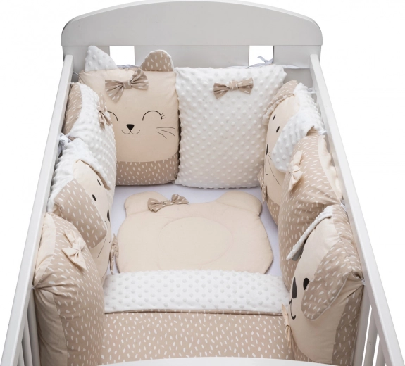 Komplet za krevetić Sleep Guardian 12-dijelni bež