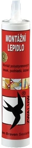 Montažno ljepilo bez otapala 310 ml DEN BRAVEN
