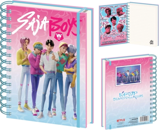 K-pop Demon Hunters A5 Notepad Saja Boys