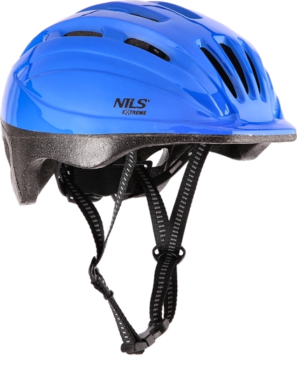Biciklistička kaciga NILS Extreme plava – S (48-52 cm)
