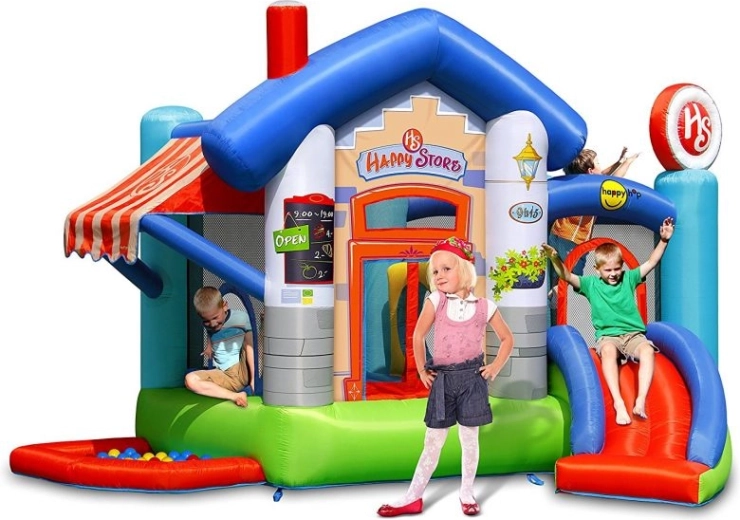 Happyhop napuhani dvorac Happy Store s toboganom i trampolinom