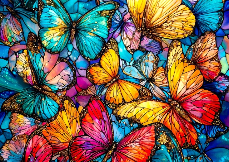 ENJOY puzzle Leptirova ekstravagancija 1000 dijelova