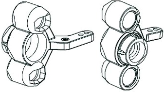 Front Axle Arm for Dakar - 2 Pieces