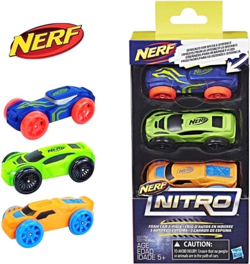 Nerf Nitro cars – set of 3 pieces