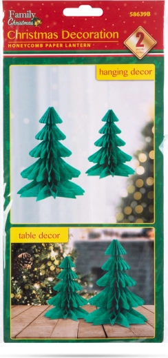 Set of two Christmas trees
