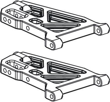 Lower front suspension arms for Tiger, left/right - 2 pieces