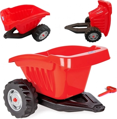 Woopie dječja prikolica s kipom Active Trailer, crvena, nosivost 35 kg