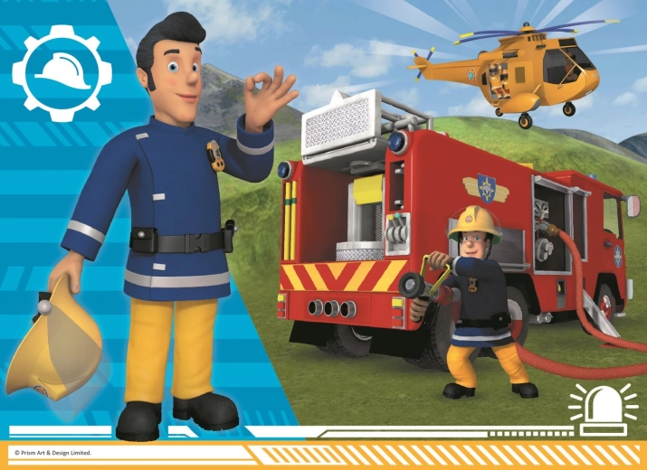 Minipuzzle miniMAXI 20 dijelova VATROGASAC SAM – 4 motiva