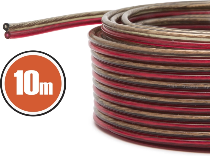 Oxygen-Free Copper Speaker Cable 2 × 0.50 mm², 10 m