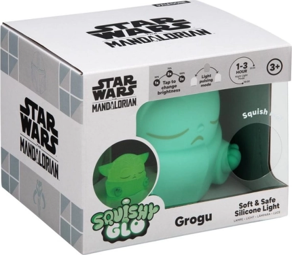 Noćna lampica Star Wars: The Mandalorian Grogu Squish & Glow - 1 kom