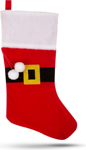 Santa Claus Stocking with Hanging Loop 45 × 24 cm