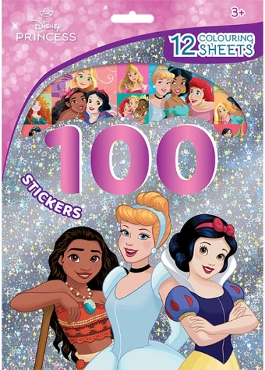 Disney princeze – 100 naljepnica i bojanke