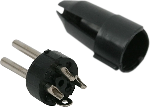 Three-pole XLR connection