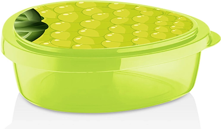 Kutija za užinu 19,5 × 16 × 6 cm s motivom grožđa – zeleni plast