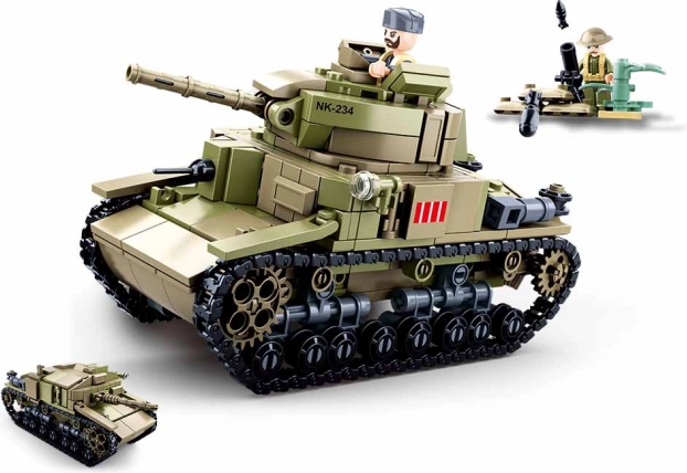 Sluban Army srednji talijanski tenk 2u1 građevni set