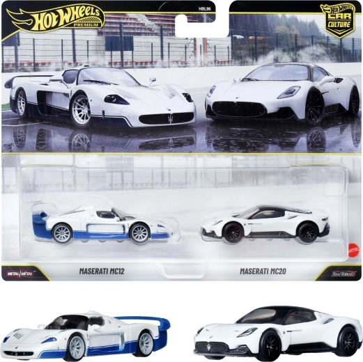 Hot Wheels Premium set of 2 cars: Maserati MC12 and Maserati MC20