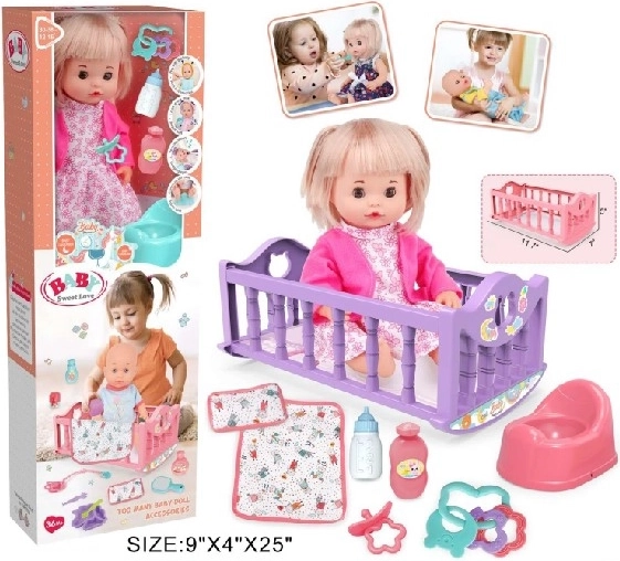 Baby Sweet Love lutka beba s kolijevkom