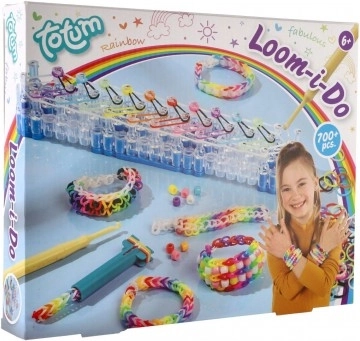 Kreativni set za izradu narukvica Loom-i-Do s tkalačkim stanom i 700+ gumica