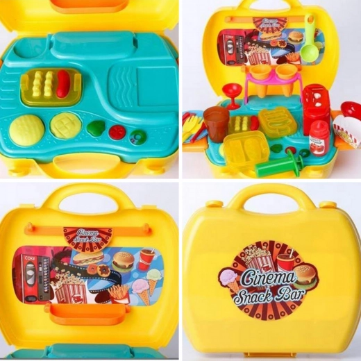 Cinema snacks made from play dough
