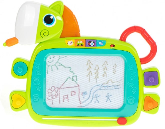 Magnetic drawing board with animals and stamps HOLA