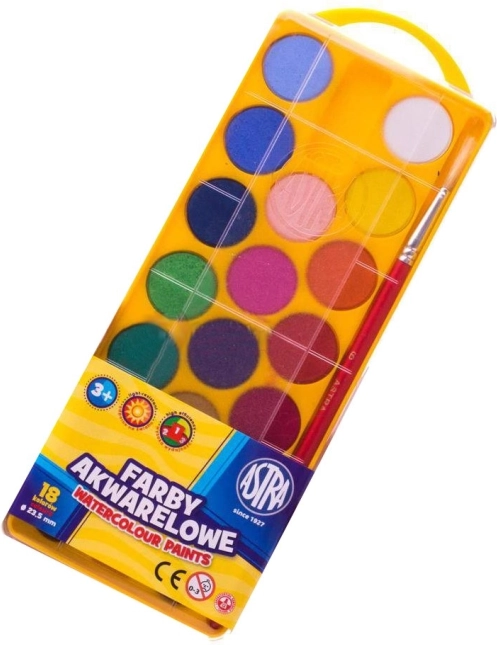 Vodene boje ASTRA 18 kom