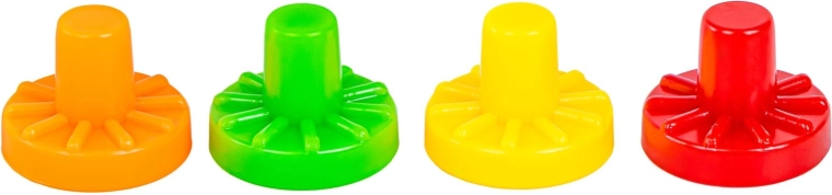 Colored tokens and a game for 2–4 players