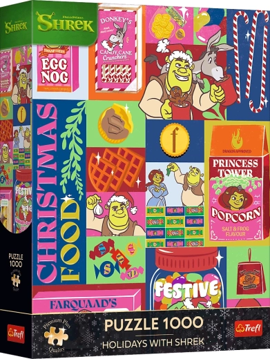 Trefl Puzzle Premium Plus Božić sa Shrekom, 1000 dijelova