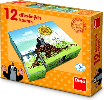 Dino Drvene kocke Krtica - Krtkov Godina, 12 kom