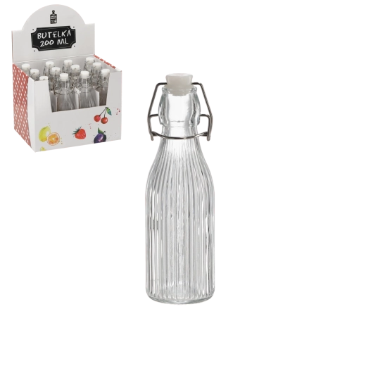 Okrugla bočica 200 ml s mehaničkim zatvaračem (12 kom)