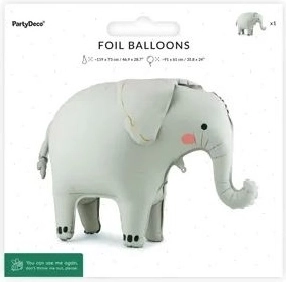 Stojeći folijski balon Slon 91 × 61 cm