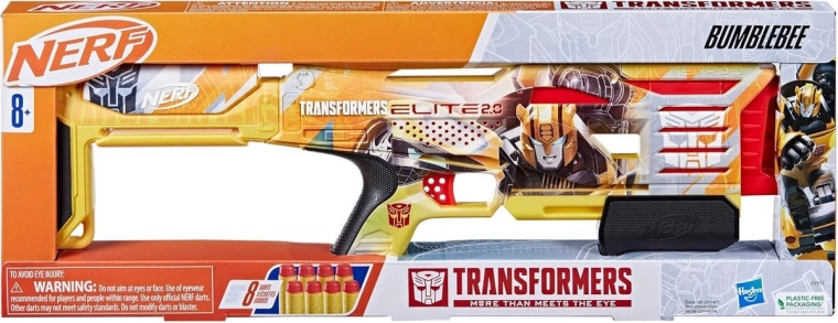 8 Nerf Elite foam darts included