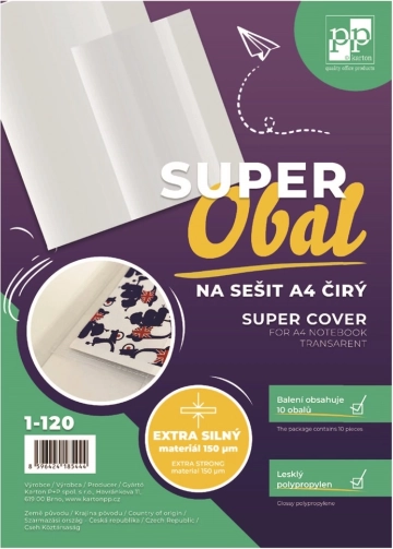 Super omot za bilježnice prozirni A4