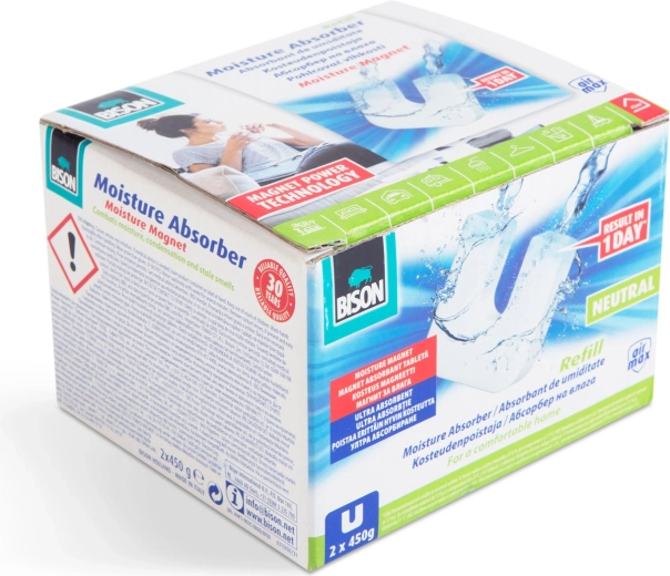 Replacement magnetic tablets for the AirMax moisture absorber 2 × 450 g