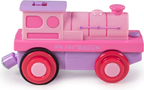 Električna lokomotiva Bigjigs Rail ružičasta