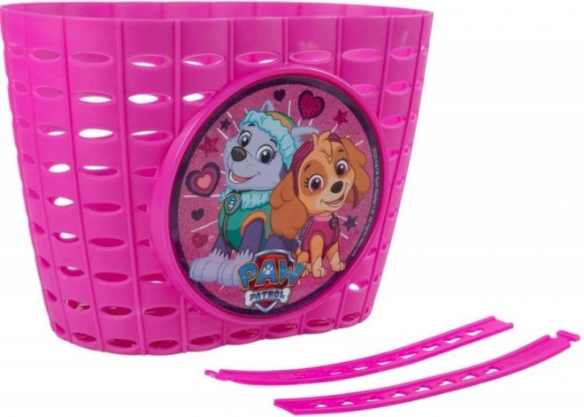 dječja košara za bicikl s motivom PAW PATROL – ružičasta