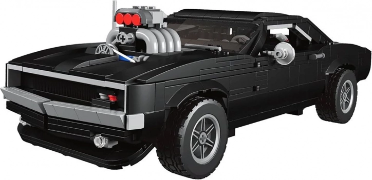 Sklopiva crnog sportskog automobila