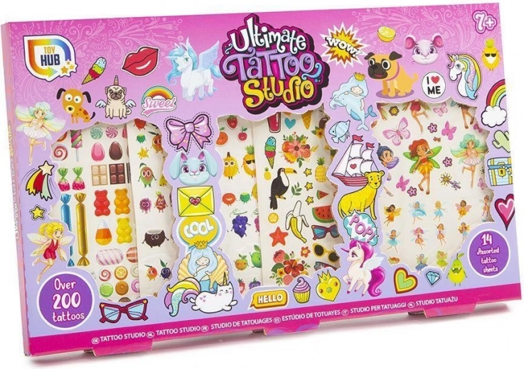 Set privremenih tetovaža The Ultimate – ružičasta