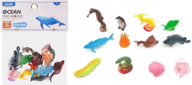 Set figurica Morski svijet 12 kom 7 cm