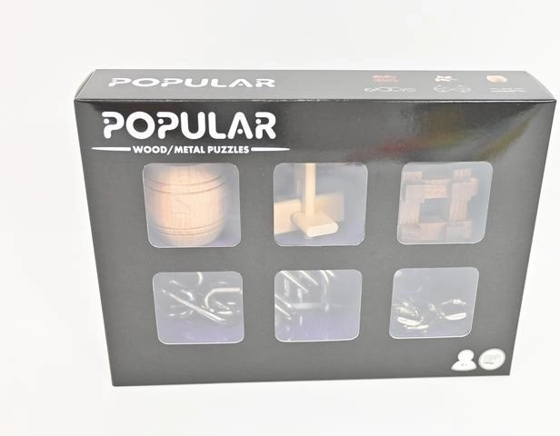 Woodyland Popular set drvenih i metalnih mozgalica 6 kom