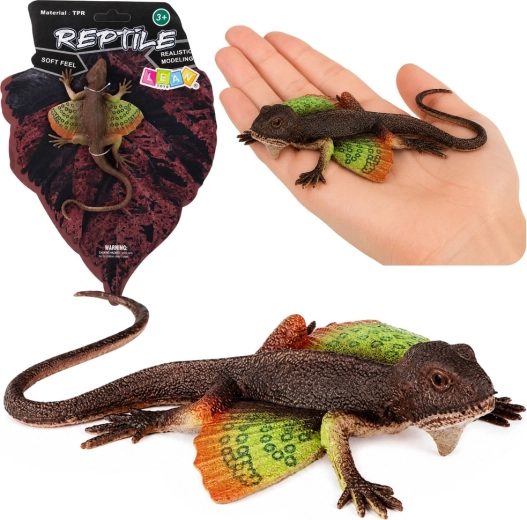 Realistična gumena figurica agamе s kožnim naborima 13 cm