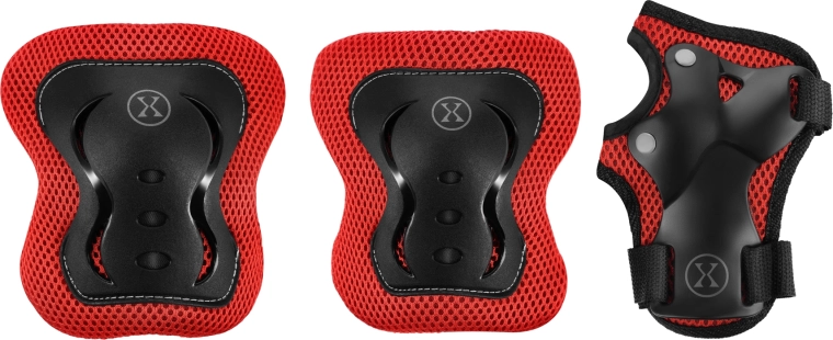 Set štitnika za rolanje i biciklizam NILS Extreme H320 – crveni – M
