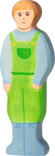 Holztiger wooden farmer figurine - 1 piece