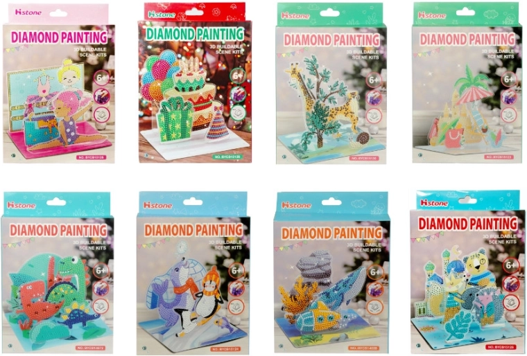 Dijamantna mozaik 3D scena – kreativni set