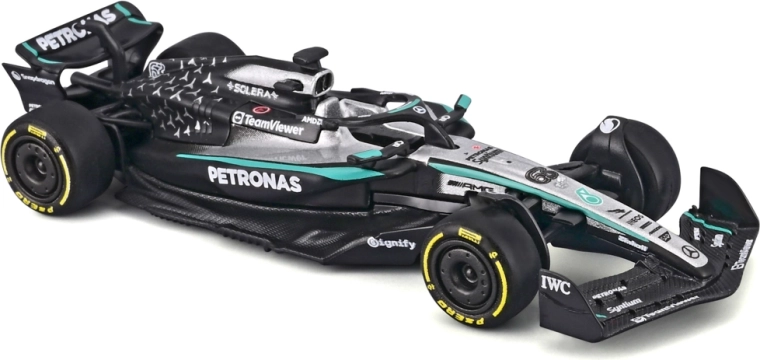 Autentičan izgled bolida Mercedes-AMG Petronas W16 (2025)