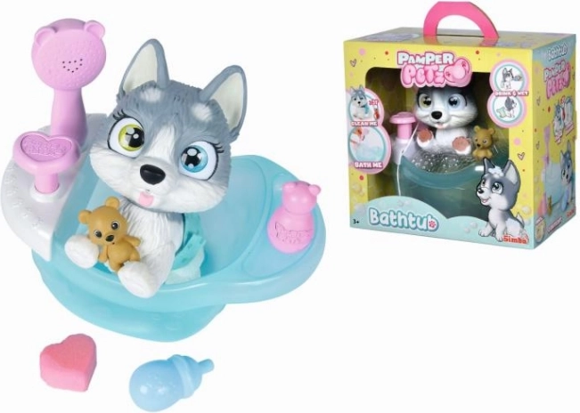 Psić Husky Pamper Petz u kadi